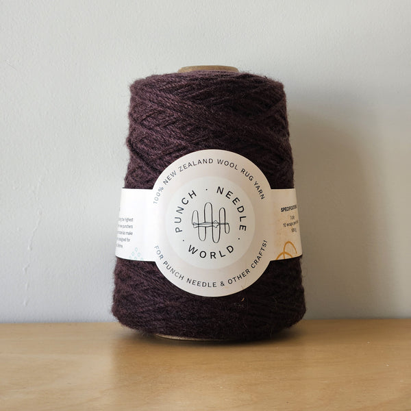 Rug Yarn - Soft Black (Fine)