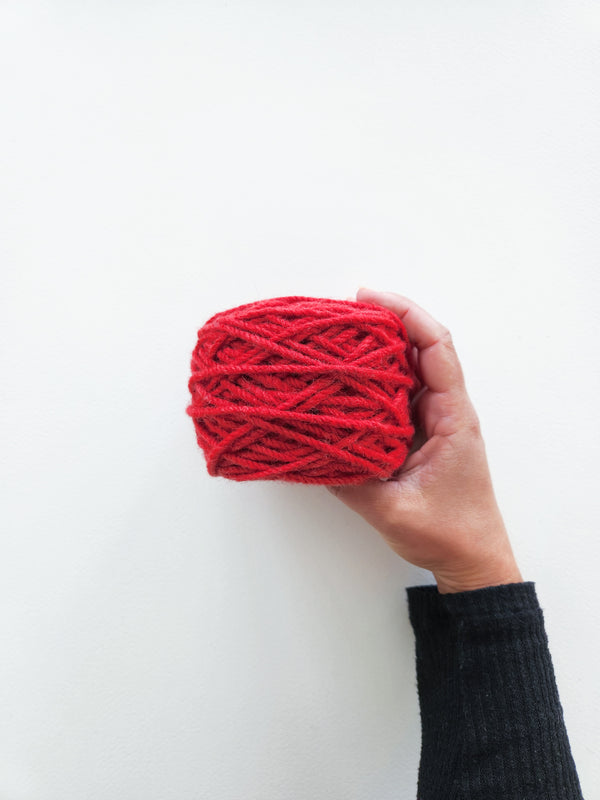 Rug Yarn - Red Rose
