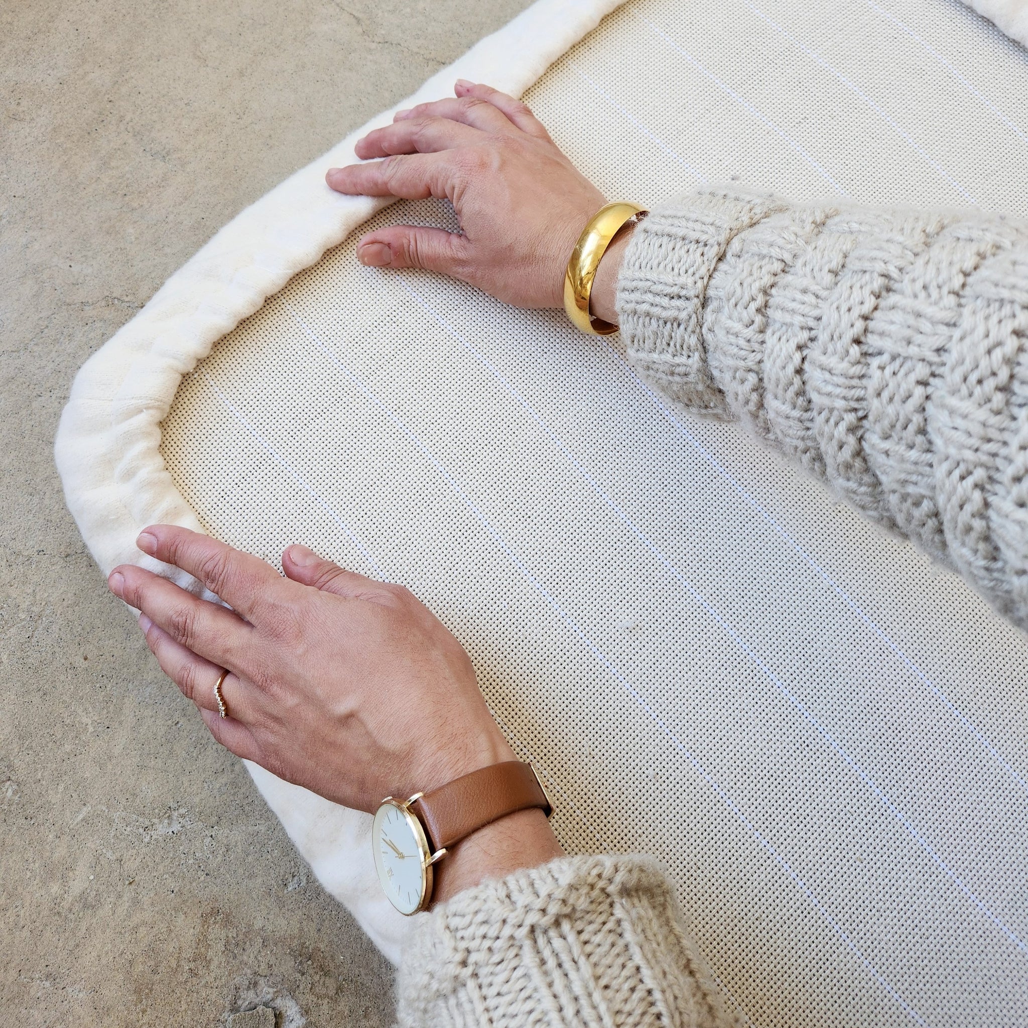 Gripper Strip Frame Cover 20" x 20" by Punch Needle World